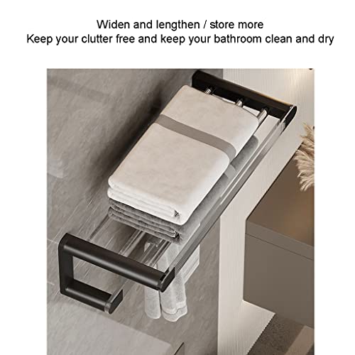 HIGOH Towel Racks,Bathroom Towel Rack Wall Mounted Towel Holder,Light Bathroom Towel Rack, Bath Towel Holder,Bathroom Rack