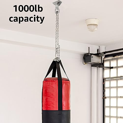 MIVIDE 2 pack Heavy Duty Swing Hangers, Hammock Hook for Wall, Wood, Stainless Steel 360° Rotate Swing Hook for Yoga Hammock Chair