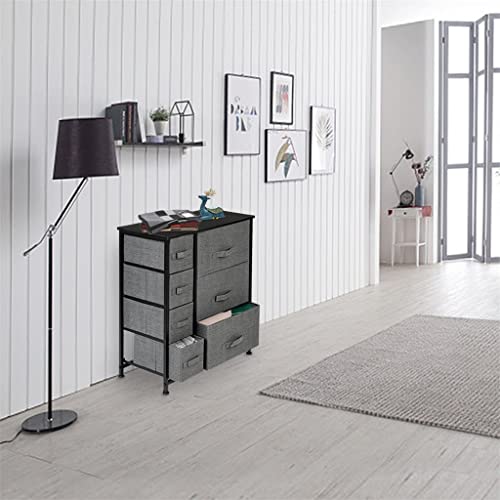 FGHOEV Fabric Drawer Organizer 7 Dressers Chest of Drawers Grey Bedroom Set Foldable Closet Organizer for Clothes Underwear Furniture
