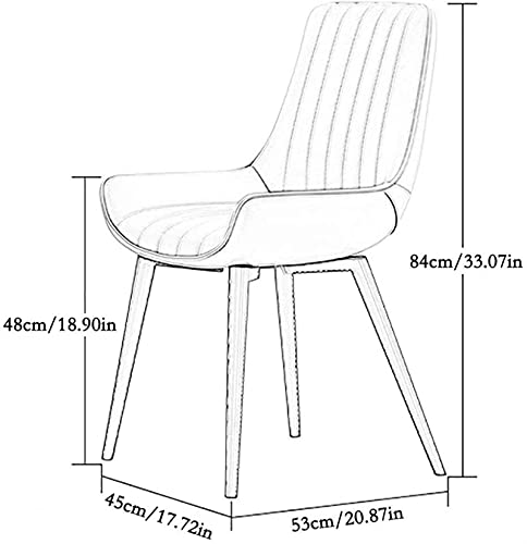 Kitchen Dining Room Furniture Chairs Dining Chairs Set Of 4 Modern Upholstered Kitchen Chairs Water Proof Leather Side Chair with Metal Legs for