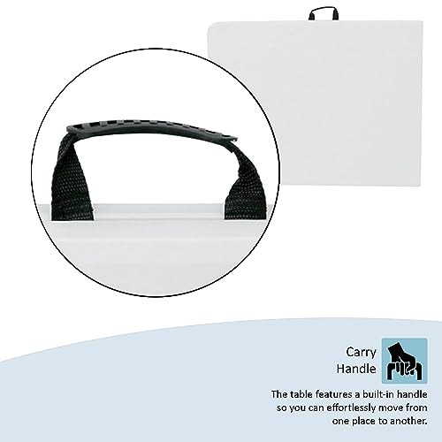 Home Vida Folding Table 5ft Heavy Duty Extra Strength Camping Buffet Wedding Market Garden Party Car Boot Stall Picnic Trestle Indoor Outdoor Fol