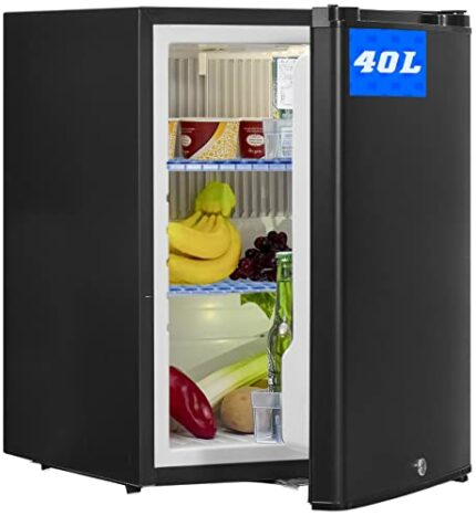 SMETA 12V Fridge for Campervan, 2 Way Camping Fridge 12V 240V with Lock 40L Campervan Fridge Caravan Fridge 12V Car Fridge for Van RV Truck Yacht