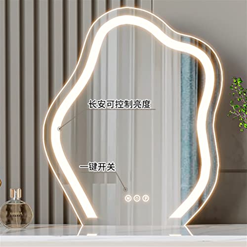 DINGZZ Pine Slate Dressing Table Solid Wood Vanity Bedroom Light Combination Storage Cabinet