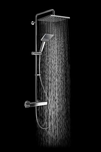 Mira Showers Honesty Dual Mixer Shower ERD Square Bar Valve Mixer Shower Chrome 1.1901.002