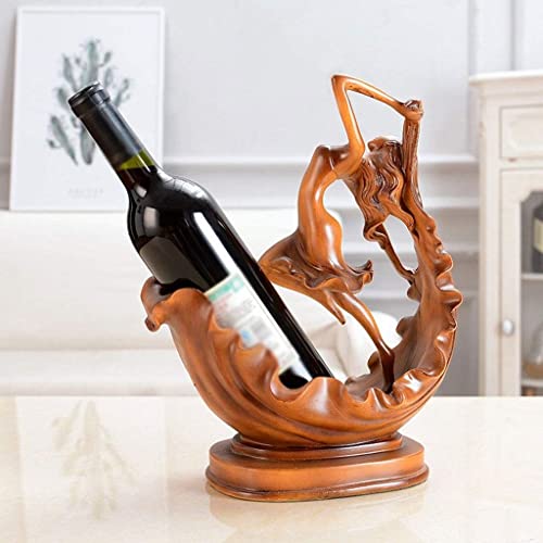 NEOCHY Home Wine Rack Decoration, European Sculpture As a Whole Resin Decoration,Crafts Cabinet