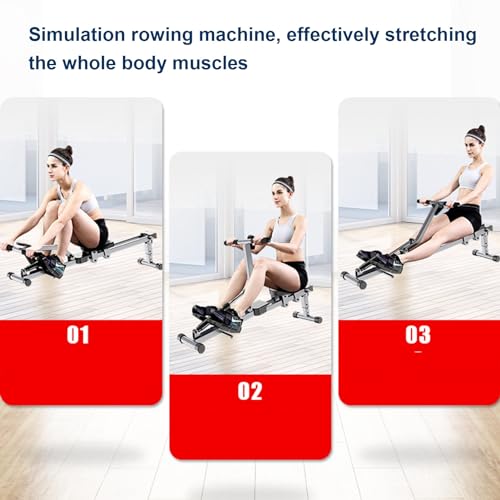HAWEWE Hydraulic Rowing Machine For Home Use Resistance Adjustable Rower Machine With LCD Monitor Cardio Equipment Home Gym 330lbs Weight Max Cap
