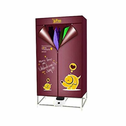 TFIIEXFL Small Mini Drying Closet, Large Capacity Dryer, Household Quick Drying Clothes Portable Clothes Dryer (Color : Rosso)
