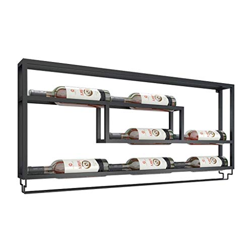 EYLINK Wine Racks,Modern Minimalist Wall Hanging Wine Bottle Rack Restaurant Fashion Creative Wall Hanging Wine Rack Cafe Bar Decoration Wine Gla