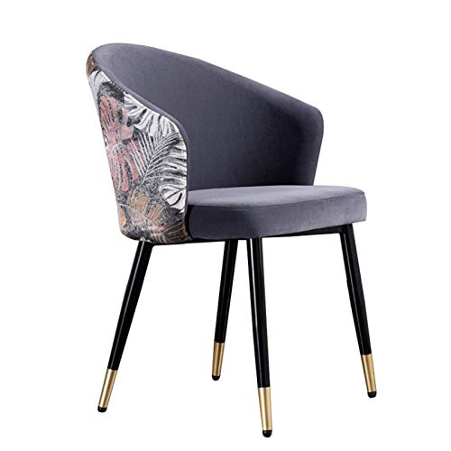 Modern Kitchen Dining Room Chairs Dining Chairs Velvet Living Room Armchair With Black Steel Legs Velvet Seat And Backrests Dining Chair (Color :