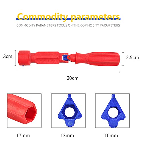 Newsmy Toilet Seat Spanner Plumbing Tools Toilet Seat Fitting Tool Installation Attachment (1 Pc)