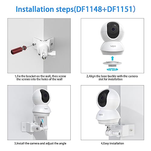 HOLACA Camera Wall Mount Holder Stand Bracket Compatible with TP-Link Tapo C200/ C210/ TP-Link Tapo Pan/Tilt WLAN IP Camera Surveillance Camera,