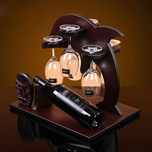 NEOCHY Wine Solid Rack, Creative European Style Wine Rack, Table Rack
