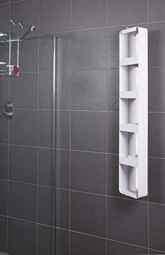 Croydex Arun Tall Pivoting Mirror Cabinet, Silver, 1200 mm