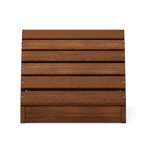 Furinno Small Hardwood Adirondack Footstool in Teak Oil, Wood, Natural, 45.21 (W) x 33.27 (H) x 42.67 (D) cm