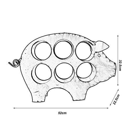 NEOCHY Wine Rack Wrought Iron American Decoration Home Creative Wine Cabinet Decoration Rack Wine Storage Rack