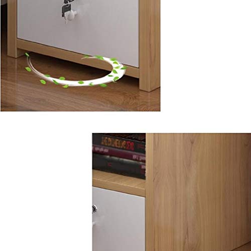 JYDQM Nordic Creative Solid Wood Bedside Table, Household Bedside Table Bedroom Storage Furniture