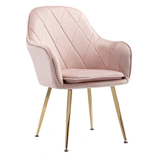 Modern Kitchen Dining Room Chairs Velvet Dining Chairs Upholstered Accent Armchair Vintage Leisure Chair Metal Golden Legs For Dining Living Room