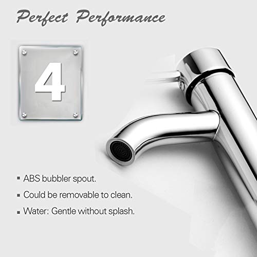 Hapilife 10 Years Warrany Tall Single Lever Chrome Plated Bathroom Sink Basin Mixer Tap