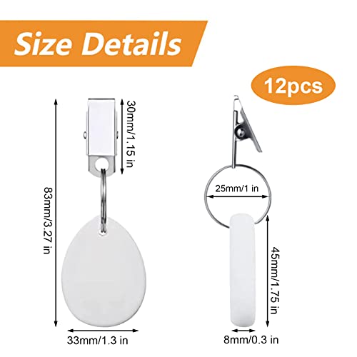 Morobor Tablecloth Weights Hangers, 12pcs Table Cover Weights with Stainless Steel Clip for Outdoor Family Dinner Garden Party Wedding Camping Pi