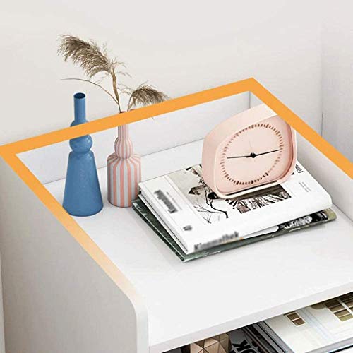 JYDQM Floor Cabinet, 2 Drawers Wooden Storage Cabinet for Home Office Living Room Bathroom Side Table Sturdy Bedroom Night Stand, White