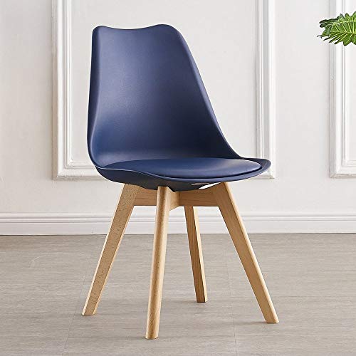 P&N Homewares Dining Table and Chair Set, White/Navy Blue, One Size