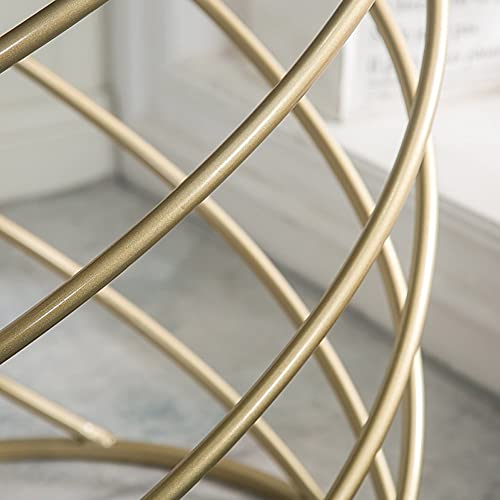 JJZXD Custom Nordic Sofa Side Table Simple Creative Marble Small Round Table Bedroom Table Bedside Cabinet Light Corner (Color : Vert)