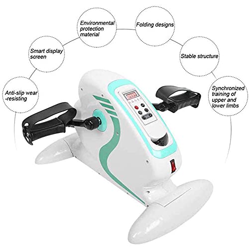 Electric Exercise Bike, Portable Fitness Exercise Bike,Knee & Leg Exercise Peddling Machine Adjustable Fitness Rehab Equipment for Seniors
