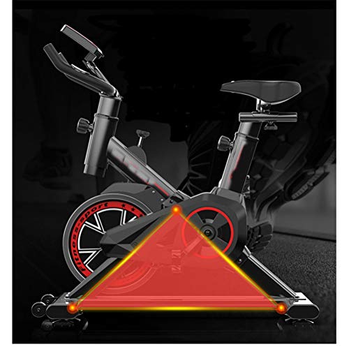 n/a Home Exercise Spinning Bike Fitness Equipment Mute Exercise Bike Indoor Exercise Bicycle Cycling Trainer Sports Equipmen (Color : Black)