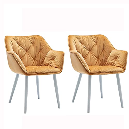 Modern Kitchen Dining Room Chairs Kitchen Dining Chairs Set Of 2 Velvet Seat and Backrests for Office Lounge Dining Kitchen Bedroom (Color : Pink