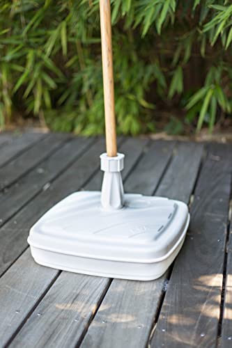 greemotion Fillable Umbrella Base - Plastic Umbrella Stand can be filled with approx. 14 l of Water or Sand - Parasol Base for Terrace, Balcony a