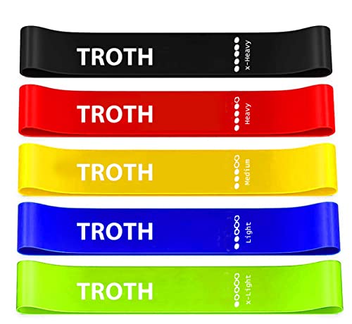TROTH Resistance Bands Set - Resistance Band Women, Booty Exercise Band, Resistance Bands Set Men, Home Gym Strength Training Equipment, Fitness