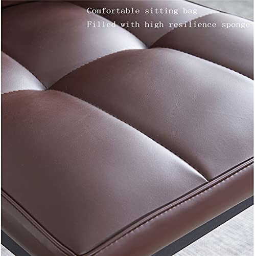 Kitchen Dining Room Furniture Chairs Dining Chairs Set Of 6 Matte PU Leather Upholstered Kitchen Side Chairs Mid Century Modern Metal Leg Living