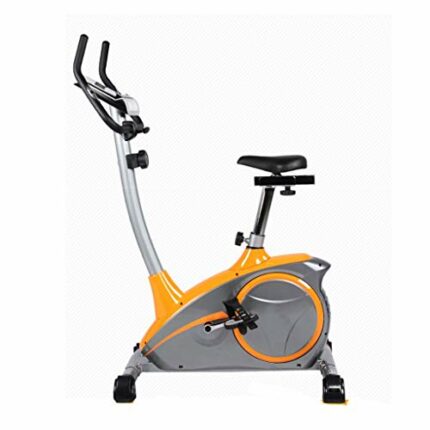 N/A Bike Indoor Cycling Bike Adjustable Bike Home Gym Workout Fitness Machine With Monitor Maximum Load 100kg (Color : Yellow)