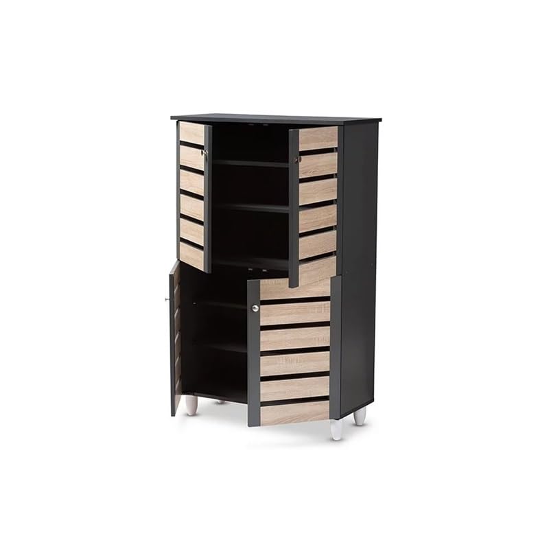 n/a Entryway Shoe Storage Cabinet Home Foyer Hallway Shoe Cabinet Finished Wooden Door Shoe Cabinet