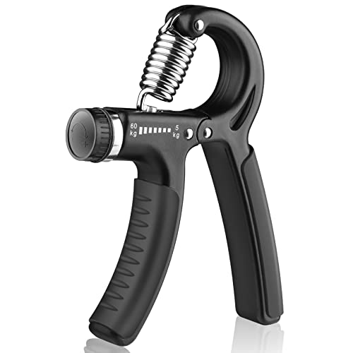 AIXPI Hand Grip Strengthener, Grip Strength Trainer with Adjustable Resistance 11-132 Lbs (5-60kg), Forearm Strengthener, Hand Exerciser for Grip
