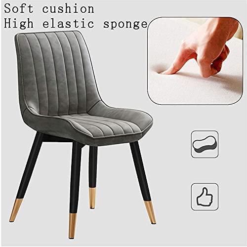 Kitchen Dining Room Furniture Chairs PU Leather Kitchen Dining Chairs Set Of 6,Water Proof PU Leather Side Chair With Metal Legs,Living Room Loun