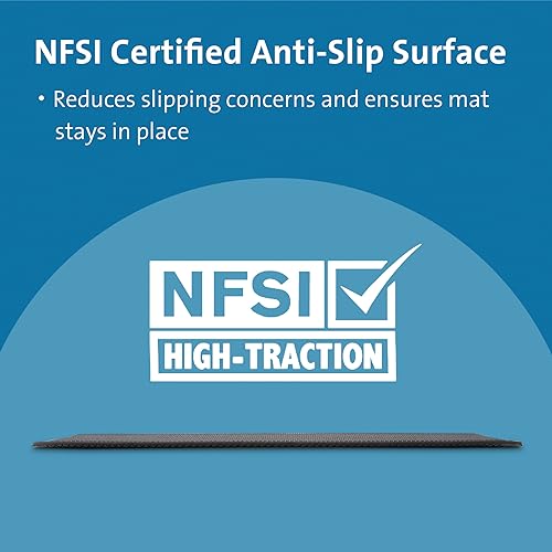 Kensington Anti Fatigue Mat for Home Office, Black - Reduces Fatigue and Provides Comfort, Ergonomic, Ideal for standing desk, kitchen, Anit-slip