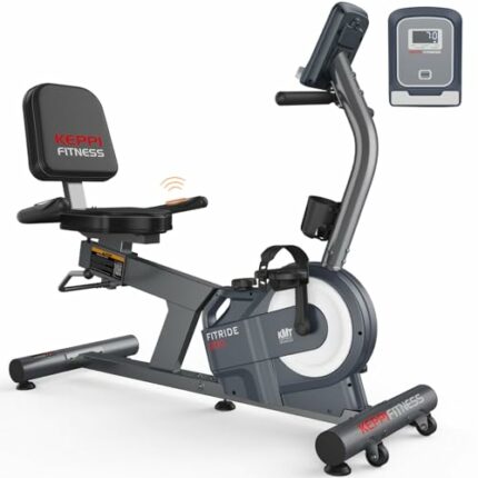 KeppiFitness Recumbent Exercise Bike with 8 Levels Magnetic Resistance for Cardio Workout for seniors at Home,380LB Weight Capacity Exercise Bike