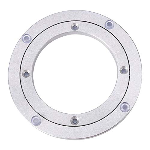 Heavy Duty Aluminium Alloy Rotating Bearing Lazy Susan Turntable Round Dining Table Smooth Swivel Plate(6 inch)