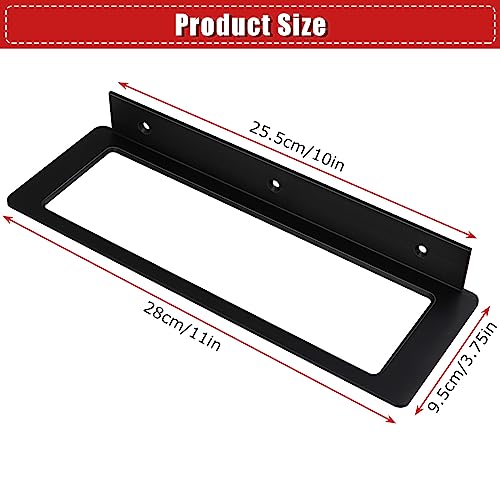 JMIATRY 4 Pack Wall Mounted Wine Rack, Black Wall Red Wine Rack with Screws, Aluminum Alloy Wine Holder Wall Mounted for Kitchen, Dining Room and