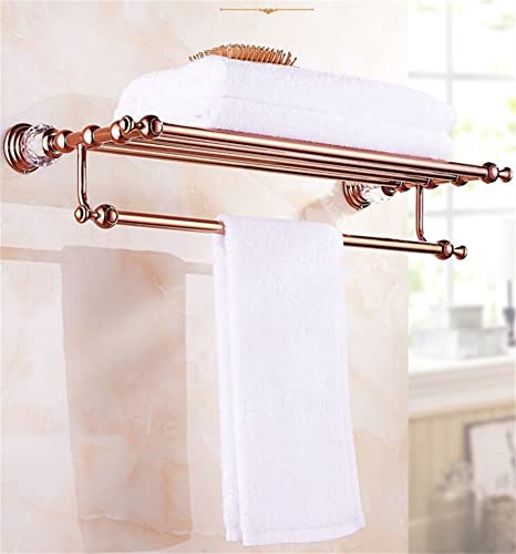 HIGOH Towel Racks, Bathroom Towel Rack Wall Mounted Towel Holder,Bathroom Accessories Towel Rack,Towel Holder,Towel Hanger,Brass Bath Hardware