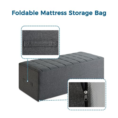 Inofia Folding Mattress Cover, Sofa Bed Cover, Foldable Mattress Storage Bag, Durable Carry Case Fits for 15CM Double Tri Folding Mattress,Washab