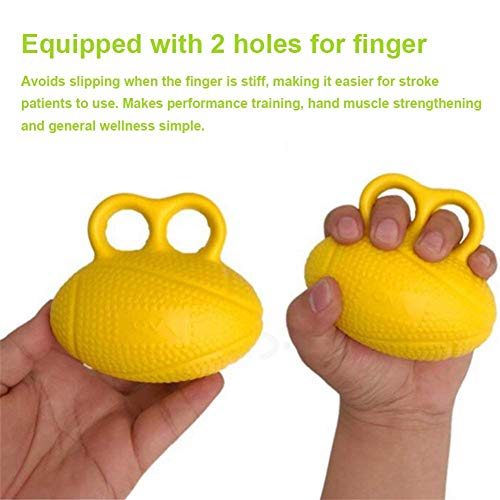 Finger Exerciser Ball, Finger Strengthener Training Silicone Squeeze Eggs, Hand Grip Strength Training, Forearm Wrist Stress Relief Ball, for Ath