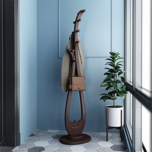 N/A Living room solid wood floor coat hanger home bedroom coat hanger Chinese vertical coat hanger thickened