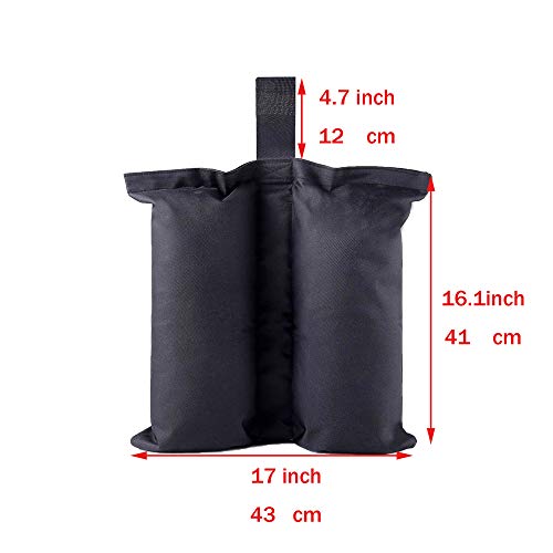 JPJYE Weight Bags for Heavy Duty Premium Instant Shelters Gazebo Sand Bag Tent Leg Weight Bag for Pop up Canopy Tent Weighted Feet Bag (Medium -4