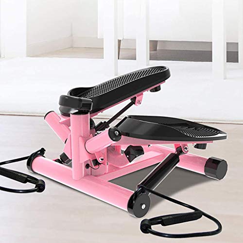 LLRYN Mini Stepper Machine, Stepper Exercise Machine with Resistance Bands and LCD Monitor Household Mini Multifunctional Exercise Equipment
