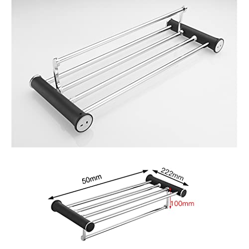 HIGOH Towel Racks,Bathroom Towel Rack Wall Mounted Towel Holder,Towel Bar,Bathroom Hanger,Stainless Steel Bathroom Accessories Rack