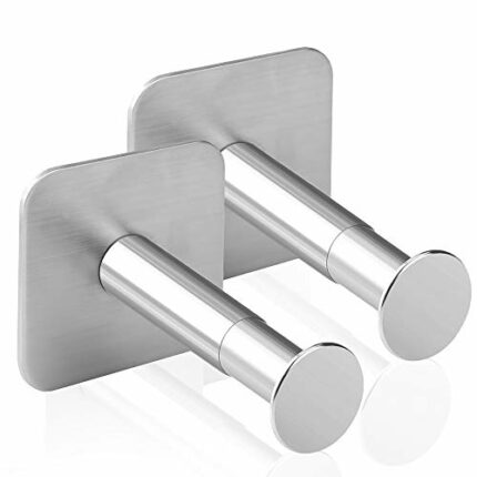 Geekria Extensible Headphone Wall Mount, Stainless Steel Stick-On with 3M Adhesive Hooks Under Desk, Stick on Smooth Wall, Dual Headset Hanger Mo