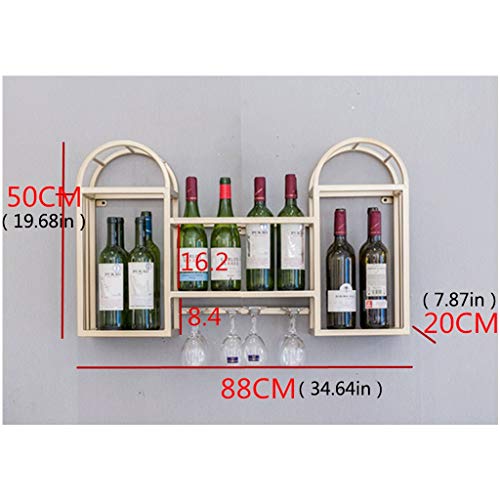 Metal Wrought Iron Wall-Mounted Wine Glass Holder Creative Living Room Display Storage Storage Champagne Glass Wine Glass Goblet Holder Bracket W