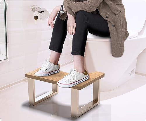 Ergonomic Bathroom Toilet Stool for Healthier Bowel Movements - Easy-to-Use Poop Stool Improves Digestion and Reduces Constipation Comfort Suitab